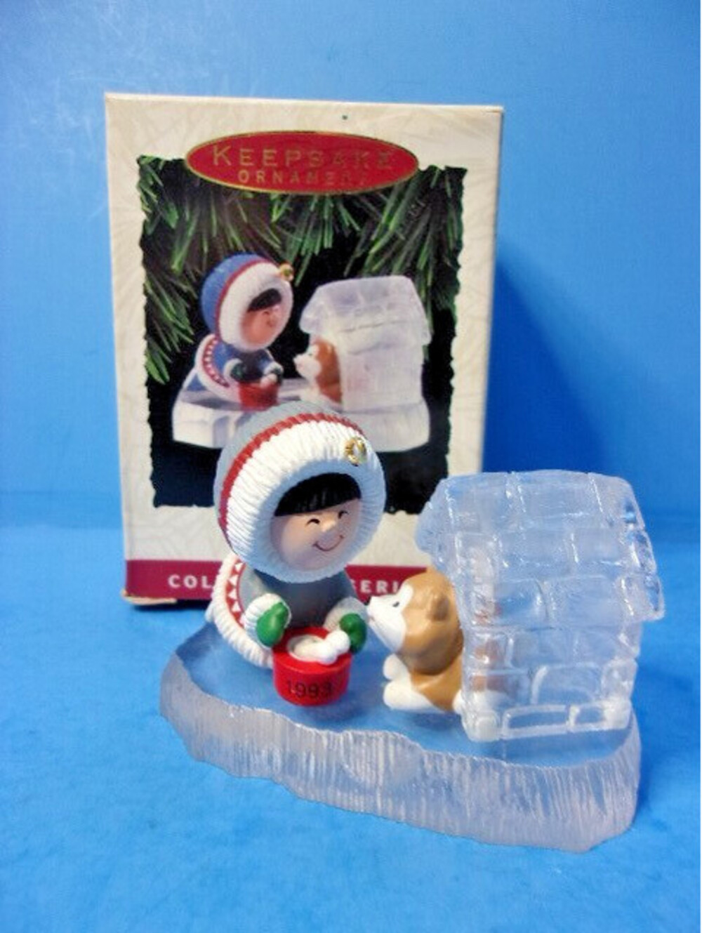 Hallmark Keepsake Frosty Friends 1993 Christmas Ornament Series #14 Husky Dog
